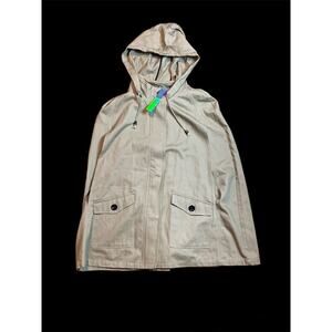 Do+Be Tan poncho style jacket size medium NWT